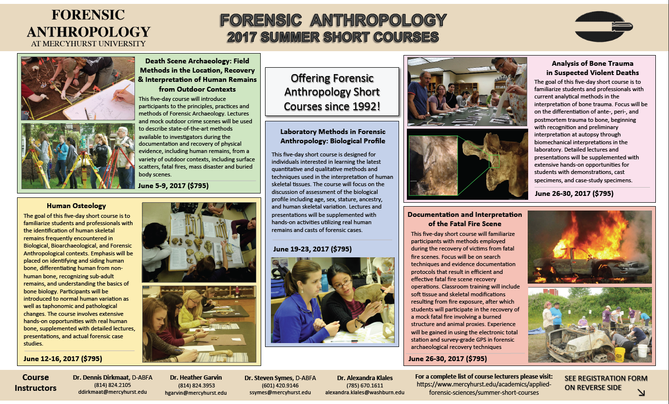 Mercyhurst University Summer Short Courses AABA